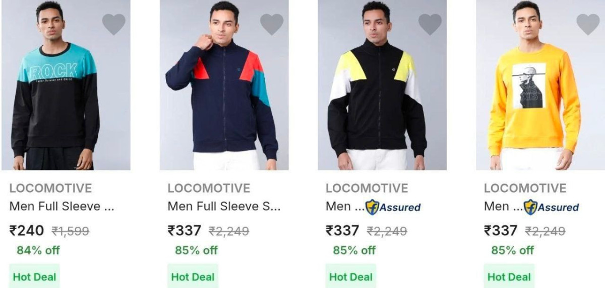 Flipkart Men Branded Sweatshirt From 240 Click Here To Join All Deals