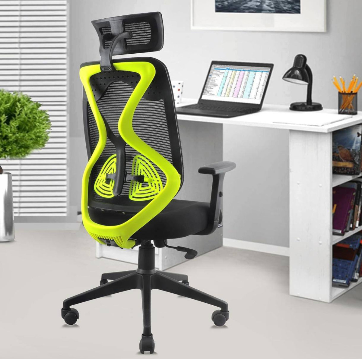 Astride Ergofit Ergonomic Office Chair For Home 3-years Warranty 2d Headres