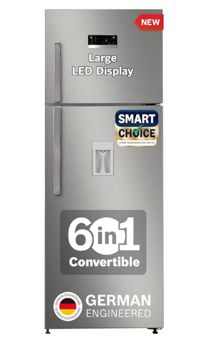 Bosch Max Convert 368l 3-star Inverter Frost Double Door Refrigerator With 