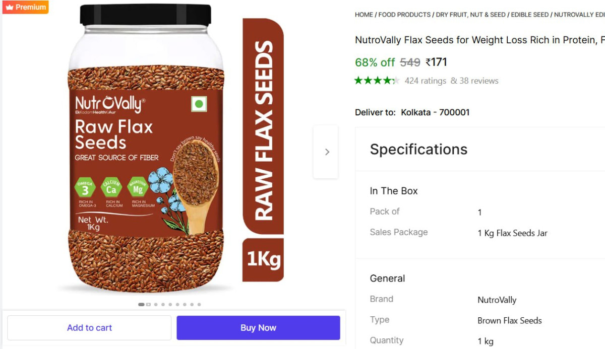 Kg Flax Seeds 171