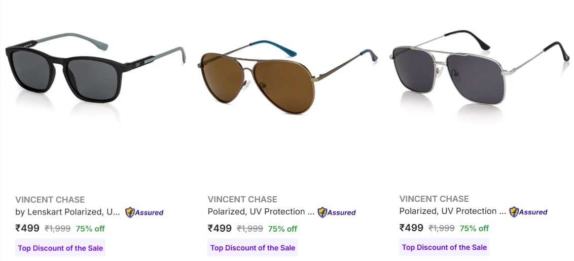 Vincent Chase Sunglasses Starts 499