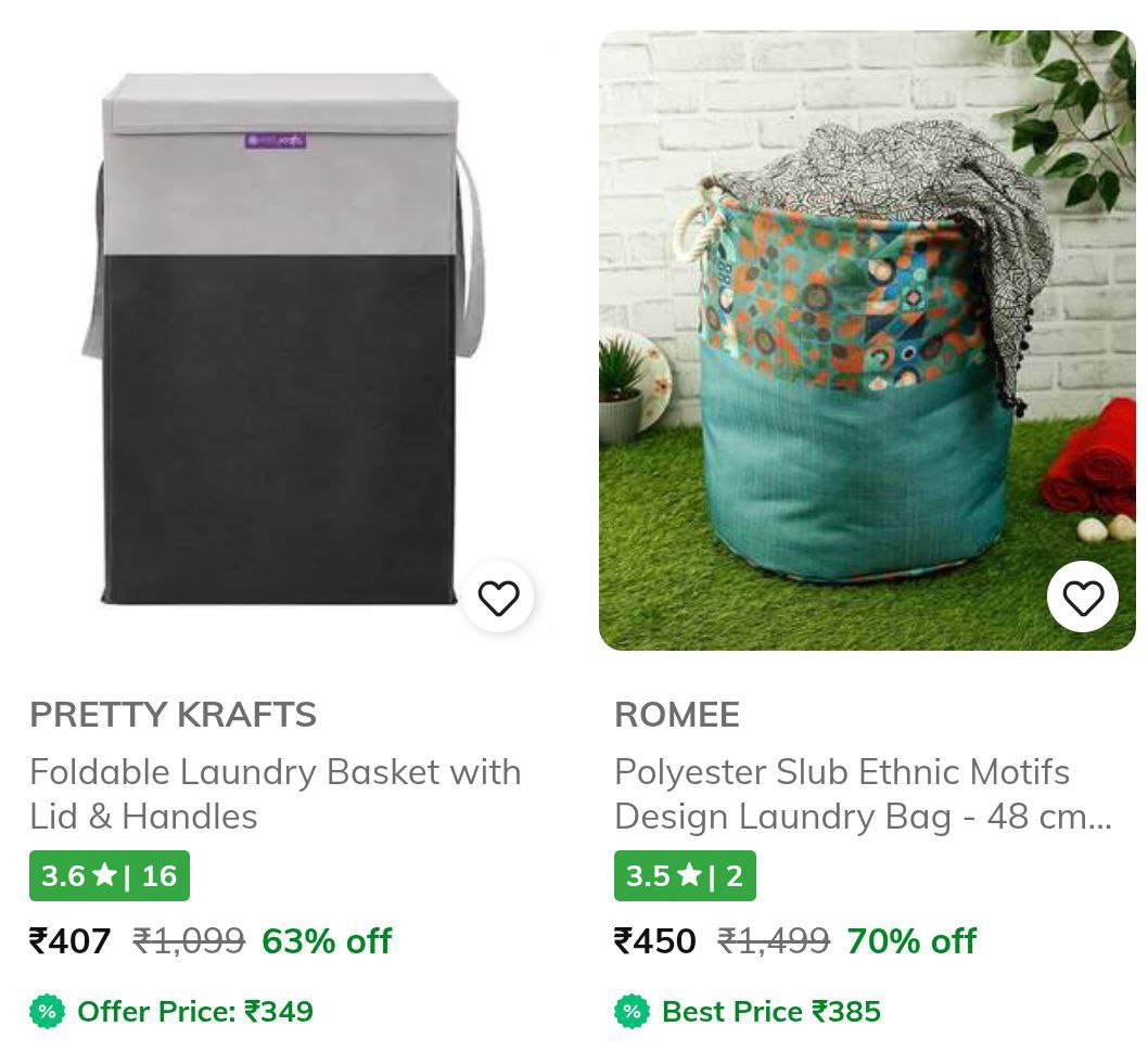 Ajio 70 On Laundry-baskets-and-dryers Starting Just 407 Link