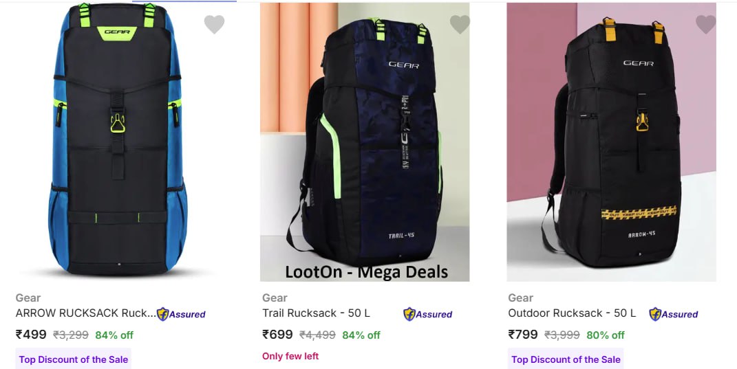 84 On Gear Rucksacks