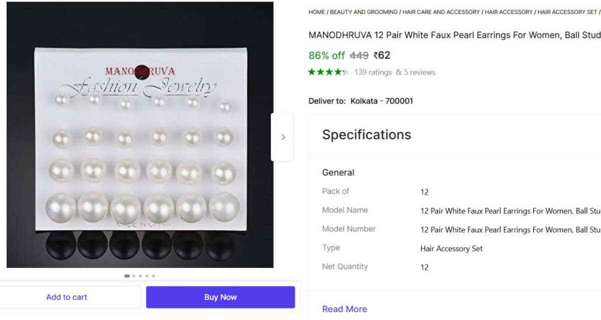 White Pearl Earrings 62 More Deals Click Here Must Read