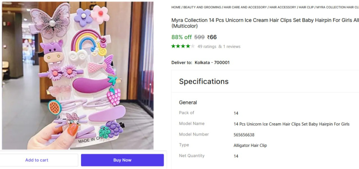 Pcs Unicorn Ice Cream Hair Clips 66