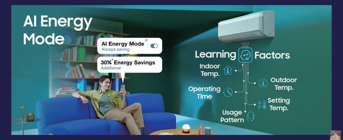 Samsung 1 5 Ton 5 Star Ai Inverter Smart Split Ac 35 240flat 4750 With Sbi 
