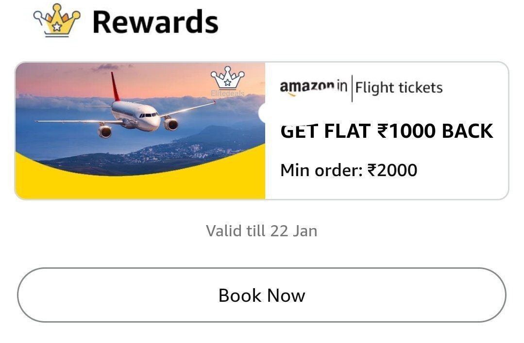 Flight Booking Loot Flat Rs 1000 Cashback On Min Booking Rs 2000collect Boo