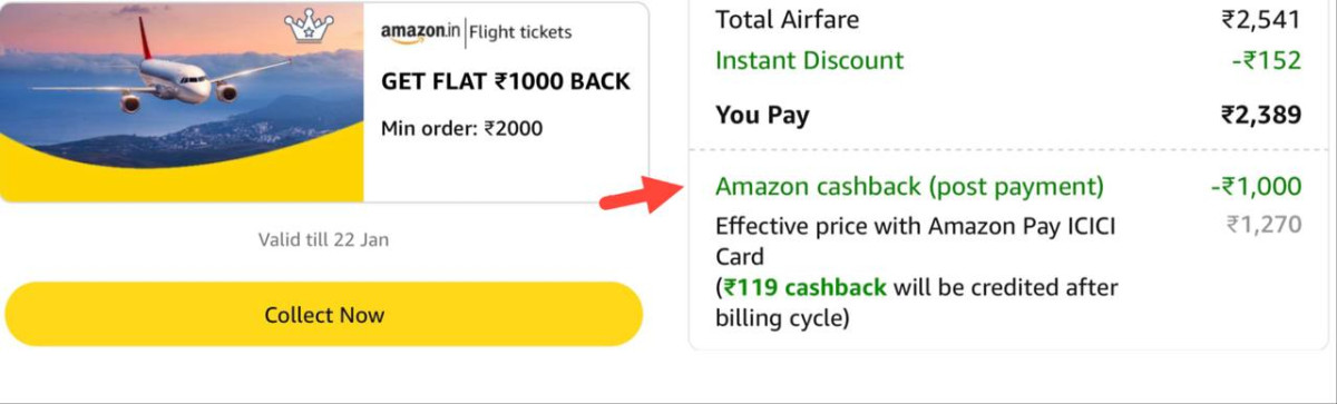 Flight Booking Loot Flat 1000 Cashback On Min Booking 2000collect Book