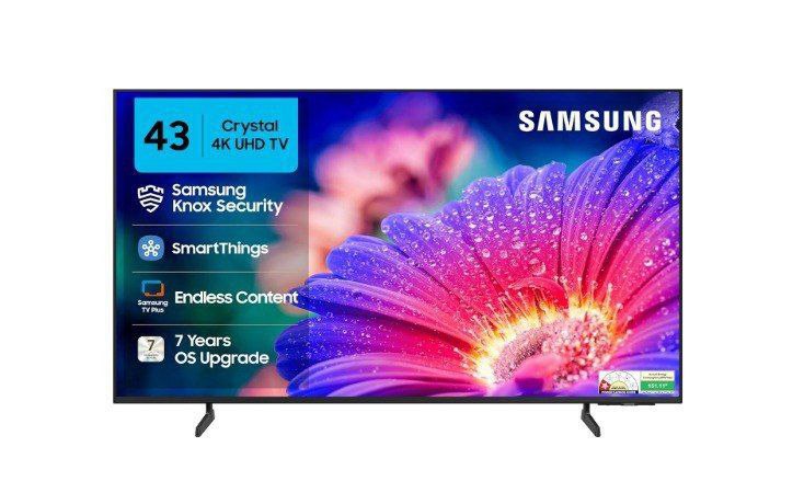 Samsung Crystal 4k Vista 108 Cm (43 Inch) Ultra Hd (4k) Led Smart Tizen Tv 