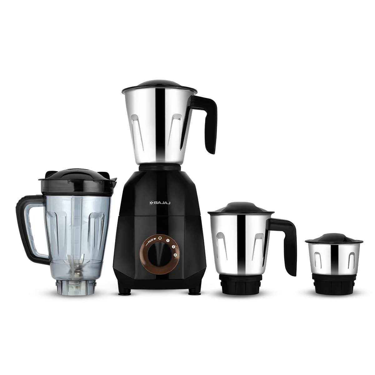 Bajaj Rex Dlx Ninja Series 750w Mixer Grinder 3 Stainless Steel Jars 1 Juic