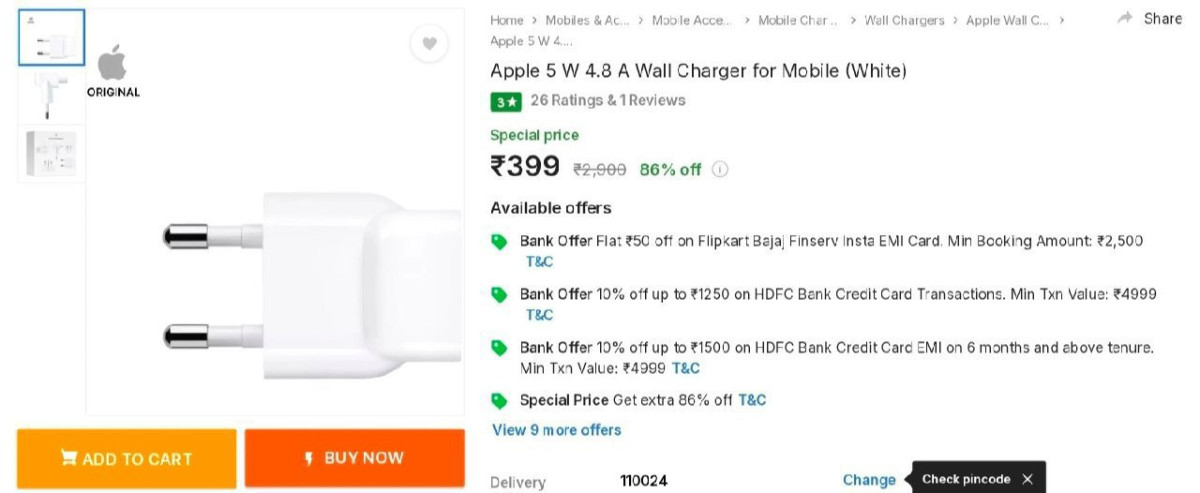 Apple 5w Charger At 399 More Deals Click Here Must Read