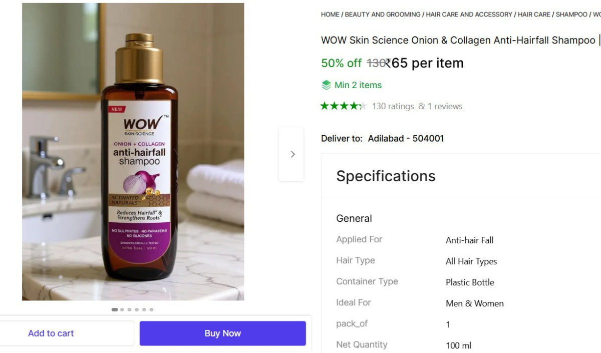 Wow Products Starting From 65check Min Buy Qnty