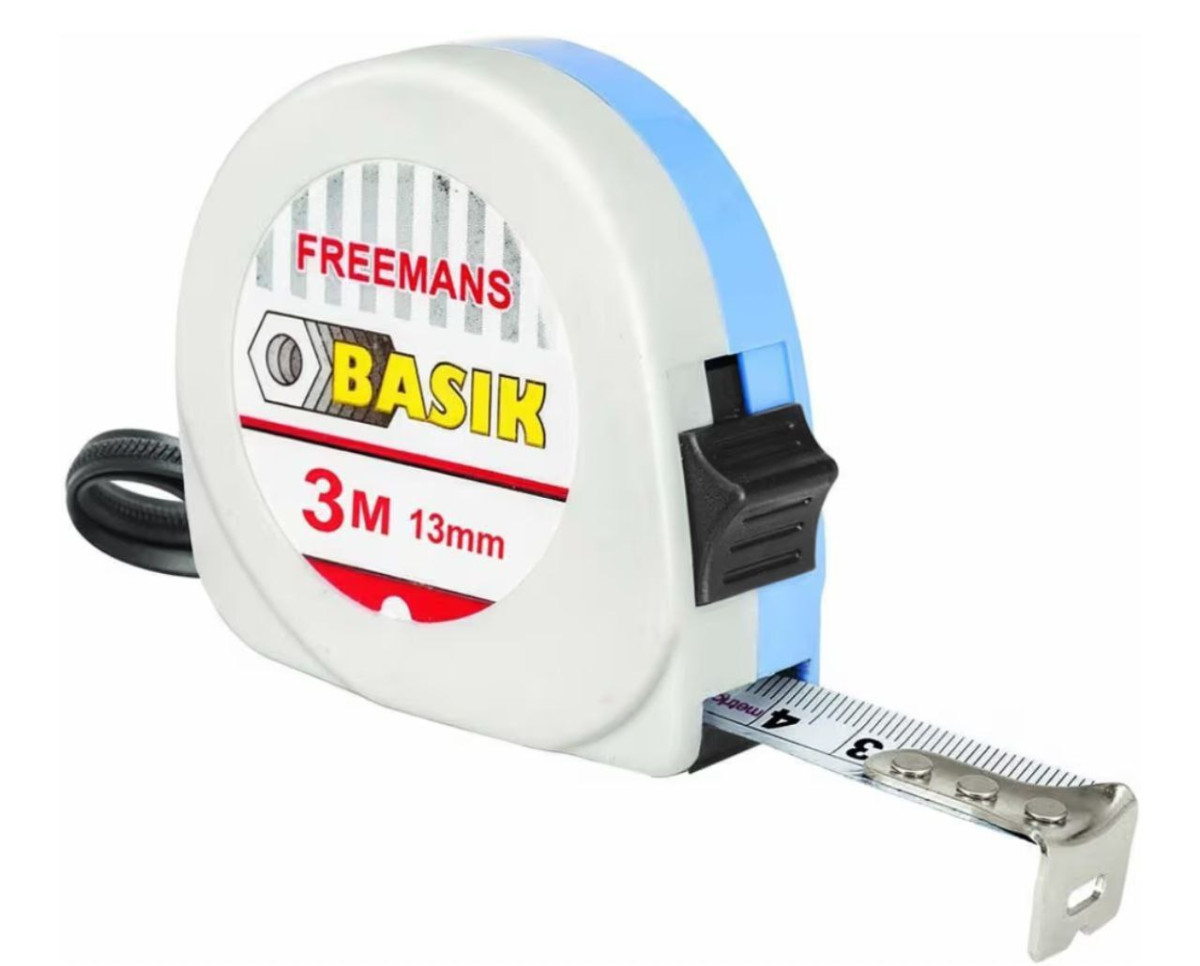 Freemans Bkl313 Basik Lock 3 M 13 Mm Measuring Tape