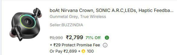 Flipkart 71 - Boat Nirvana Crown Buds At Rs 2799
