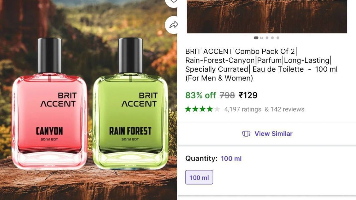 Pack Of 2 Perfume 129 Good Ratings Review