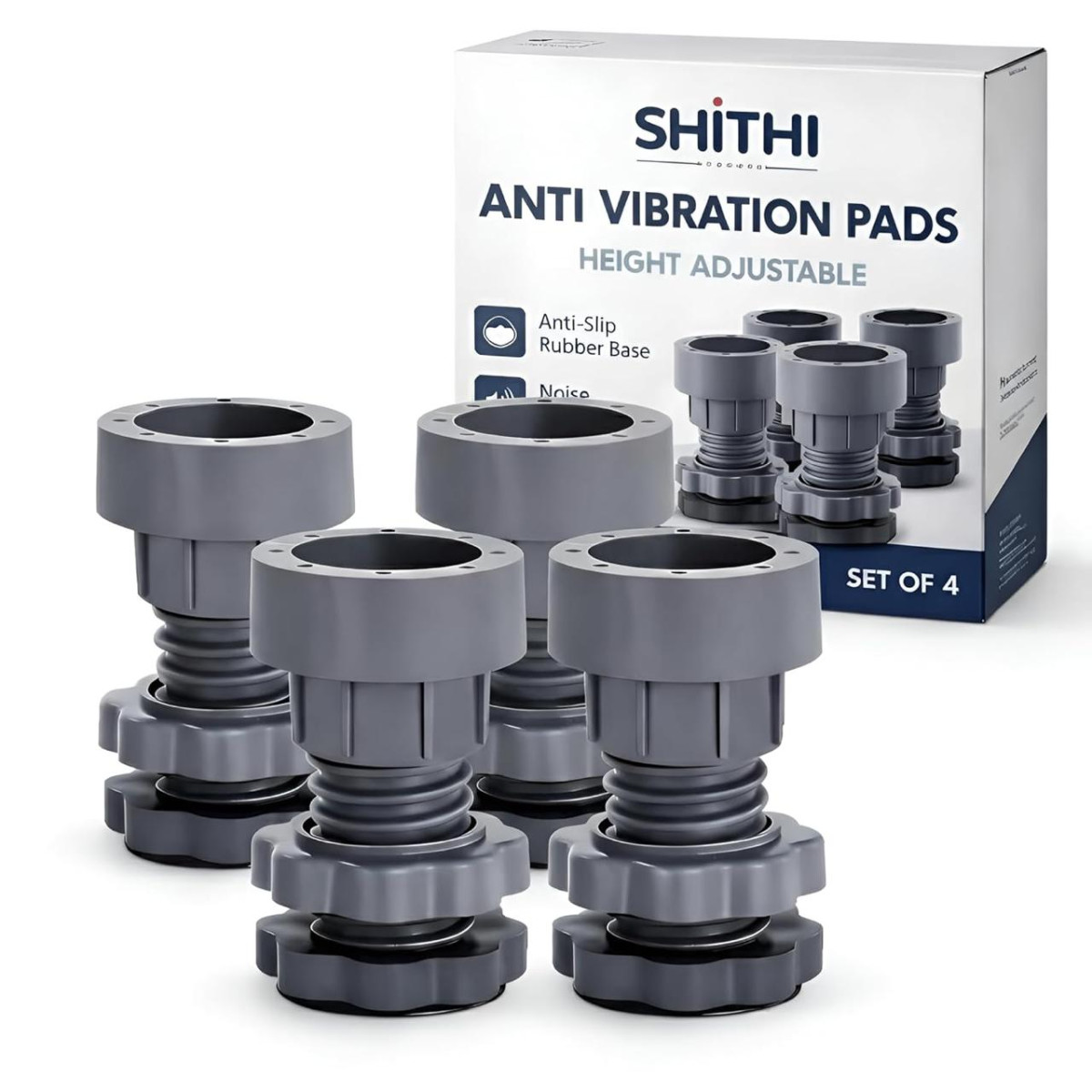 Hight Adjustable Washing Machine Pads Anti Vibration Adjustable Height Feet