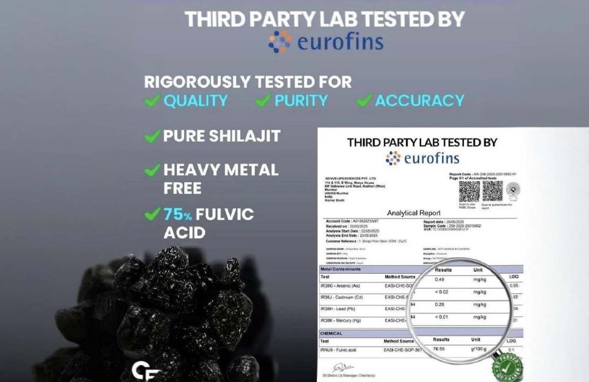 Amazon Loot Cf Shilajit Resin 20g 499 - Lab Tested By Euro Fins (nabl Accre