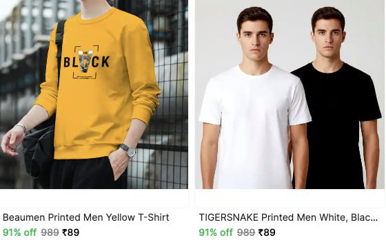 Shopsy Super Saver Offers Stylish Tees From 99 Trendy Shoes From 169 Men S 