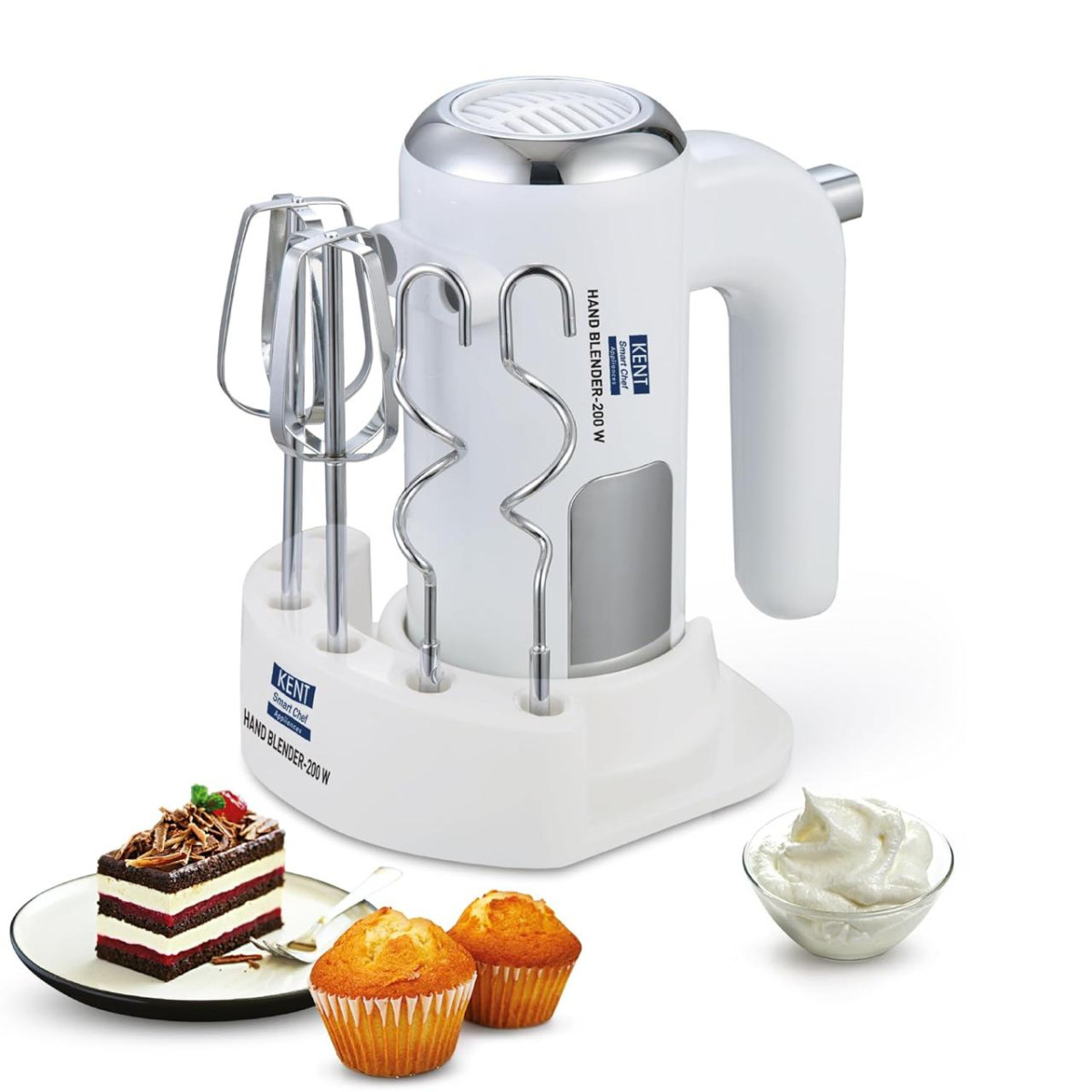 Kent Hand Blender 200 Watts Multiple Beaters Dough Hooks 1 199