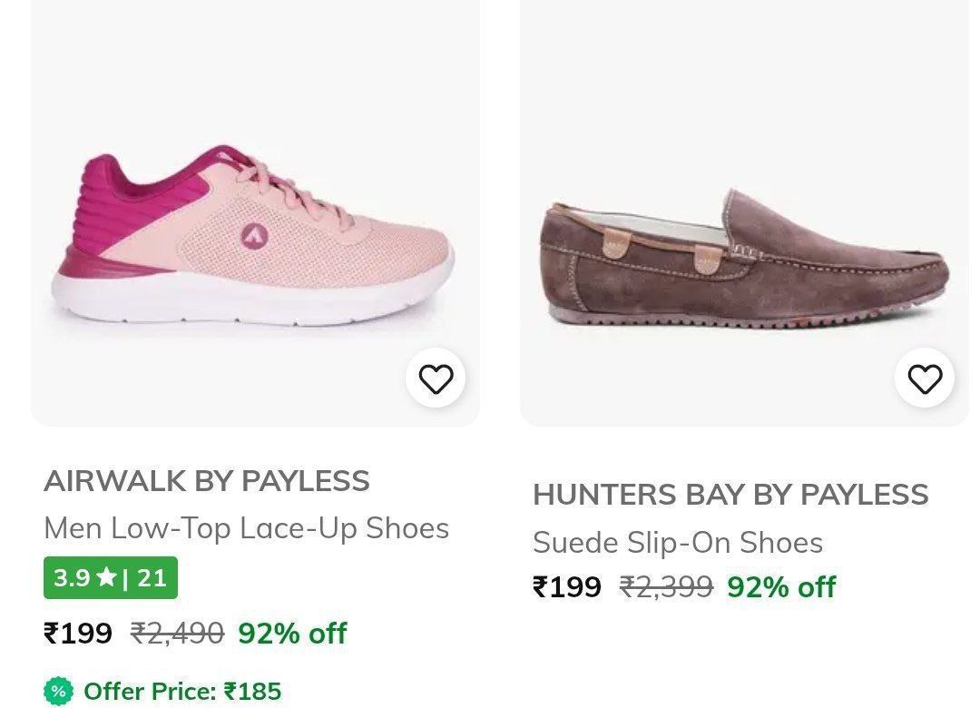 Ajio Footwears Starts 189men S Women S