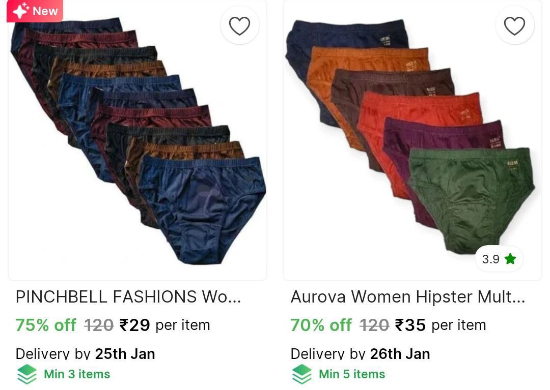 Women S Panties Starts From 29check Min Buy Quantity