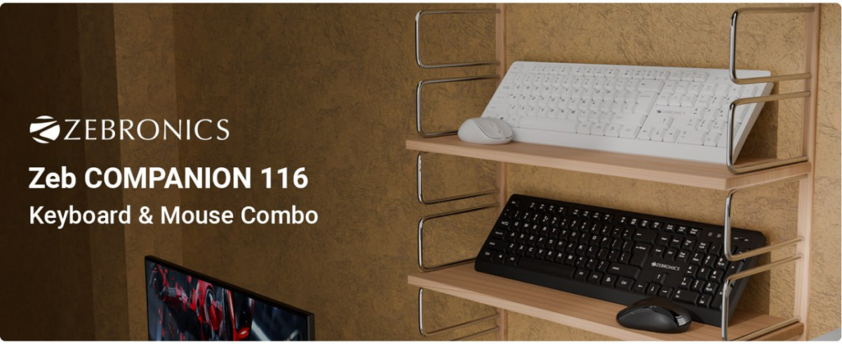 Zebronics Wireless Keyboard Mouse Combo 699