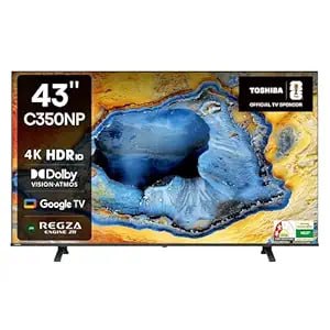 Toshiba 108 Cm (43 Inches) C350np Series 4k Ultra Hd Smart Led Google Tvoff