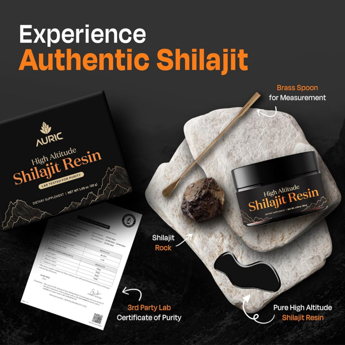 Auric Lab Certified Shilajit Resin 30g 399 Apply Rs 300 Coupon