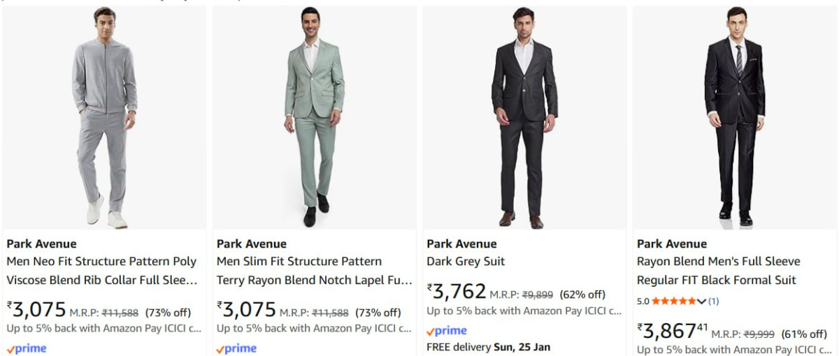 Men S Branded Full Body Suit Starts 3075 Extra Discount With Card