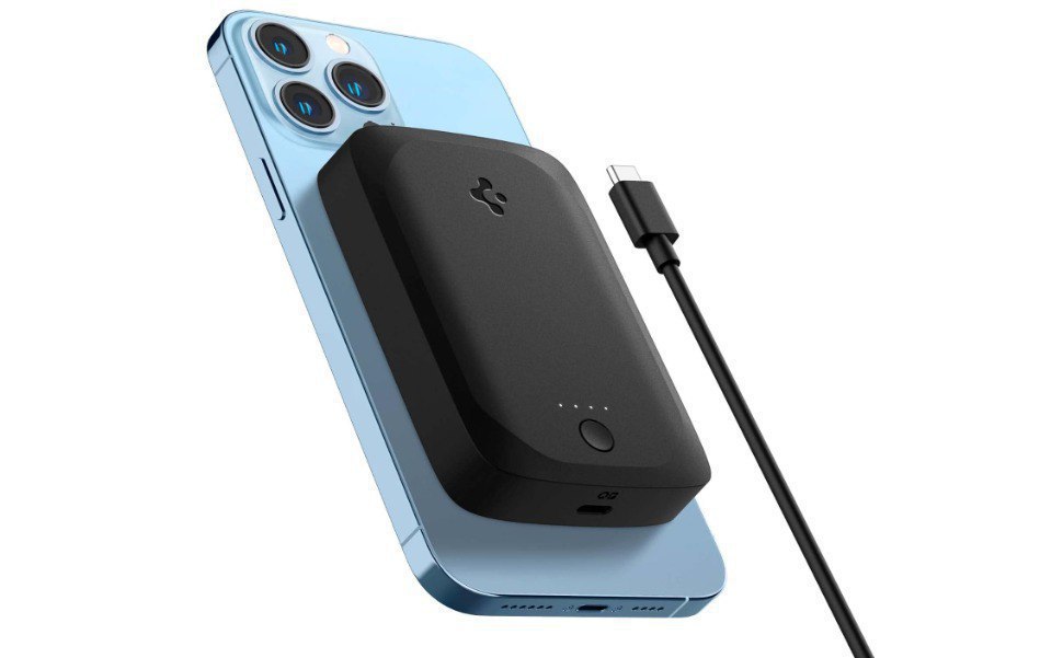 Spigen 5000mah Archybrid Magfit Magnetic Wireless Fast Charging Power Bankd