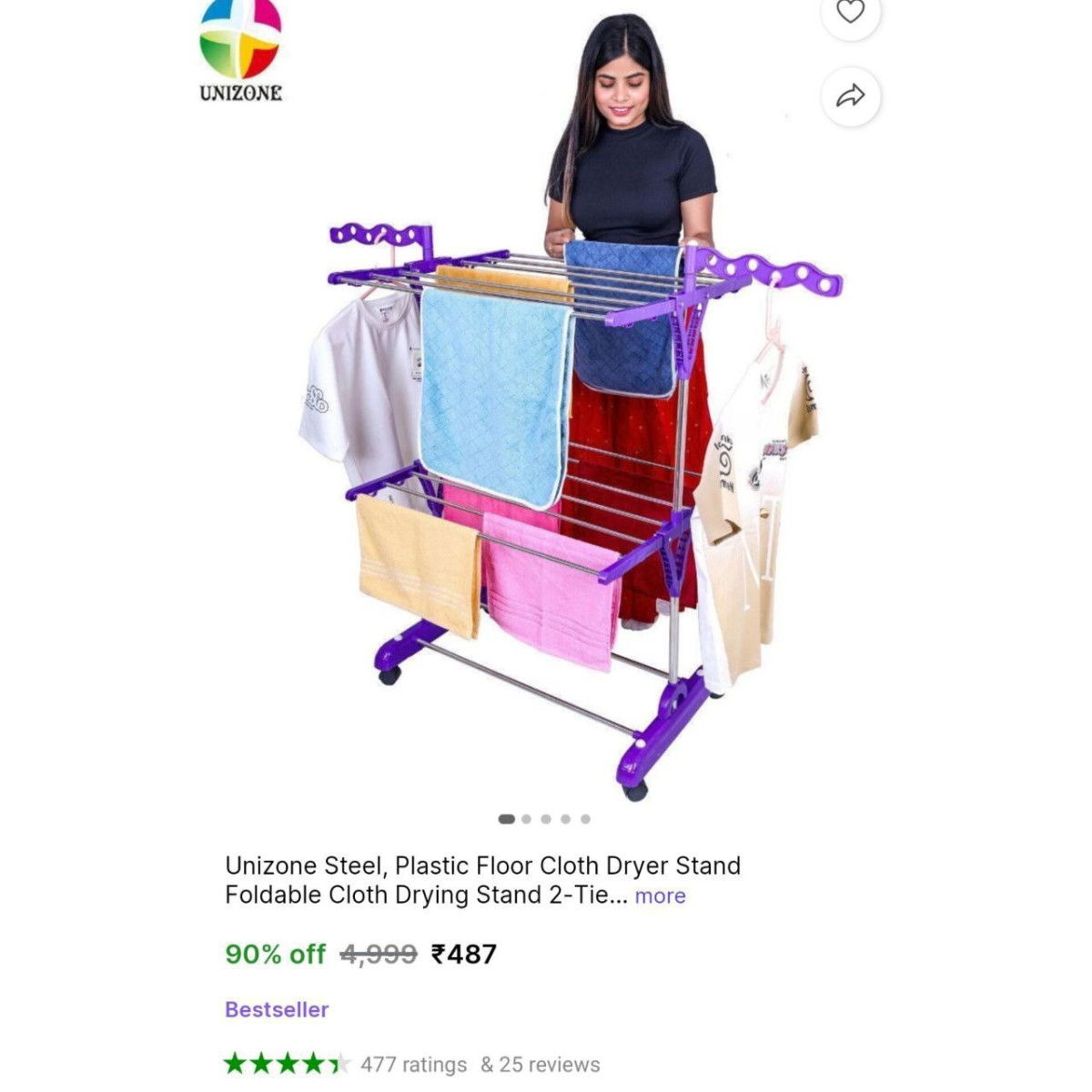 Cloth Drying Stand 2-tier 487