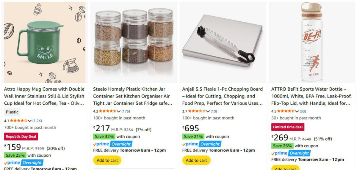 Apply 45 Coupon On Kitchen Items