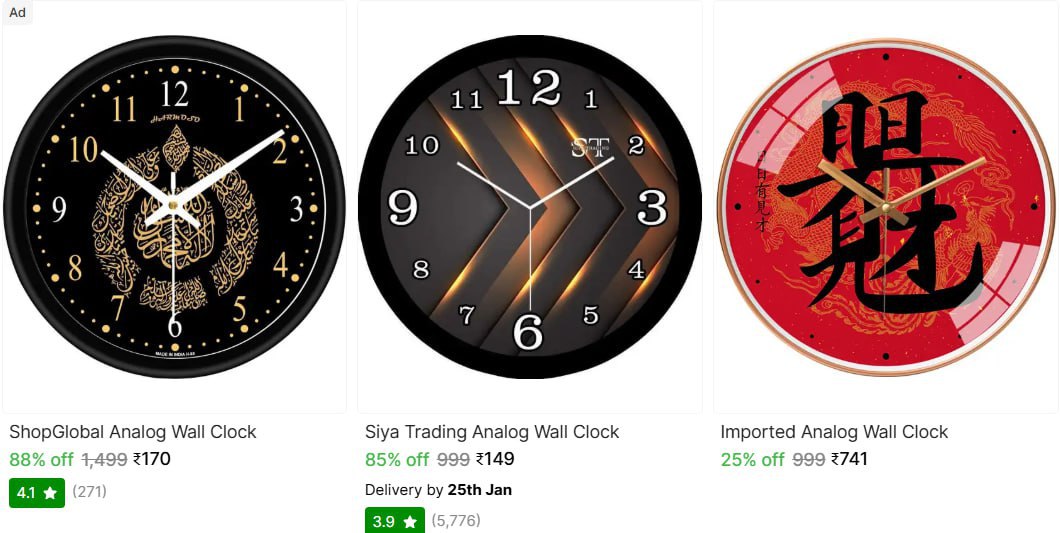Shopsy Today Loot Deals Wall Clocks From 149link Face Wash Combo From 66lin