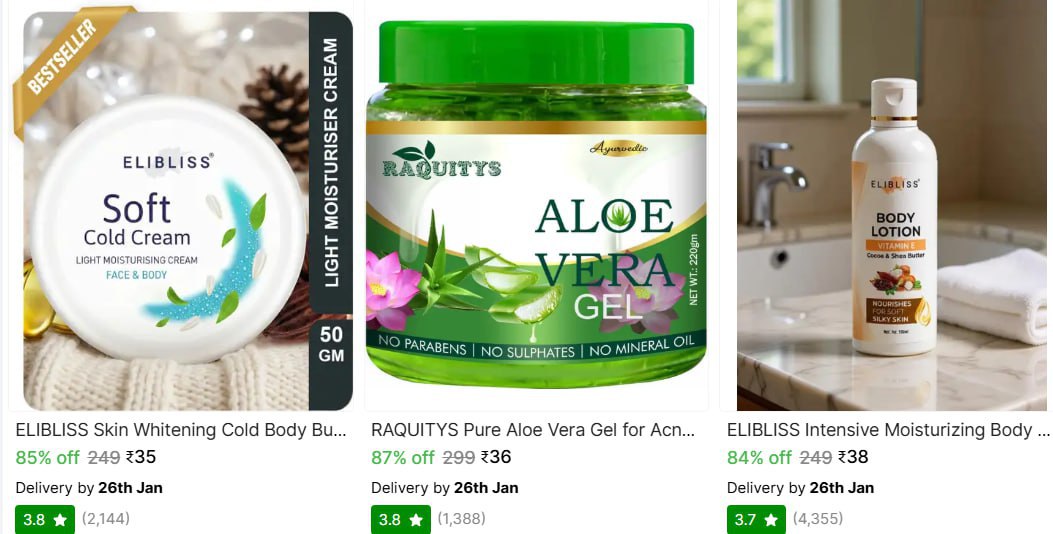 Shopsy Loot Deals Body Lotions From 31 Earphones From 63 Extension Cords Fr