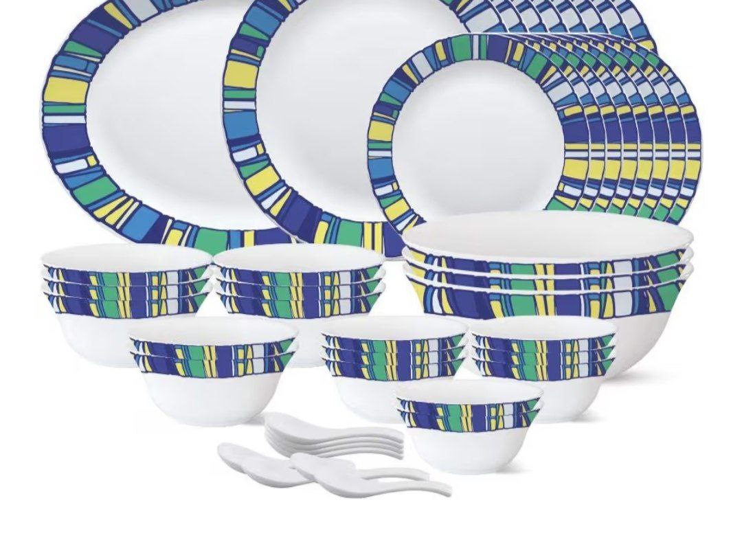 Larah By Borosil Dinner Set 44 Pieces 1822 Apply 15 Coupon