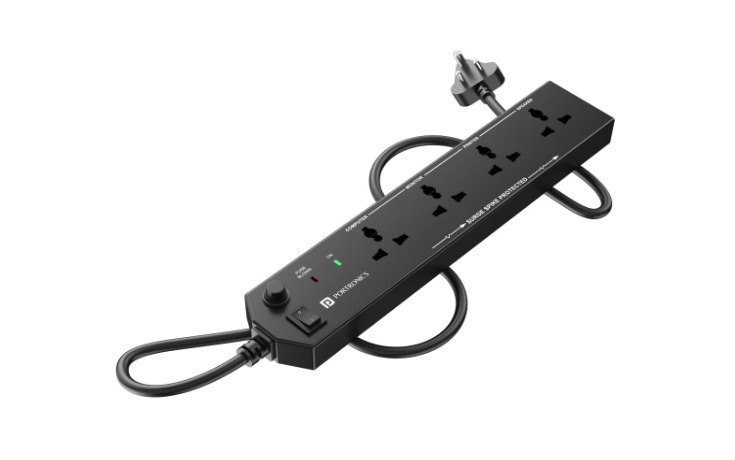 Portronics Power Plate 10 Extension Board With 4 Universal Sockets 289