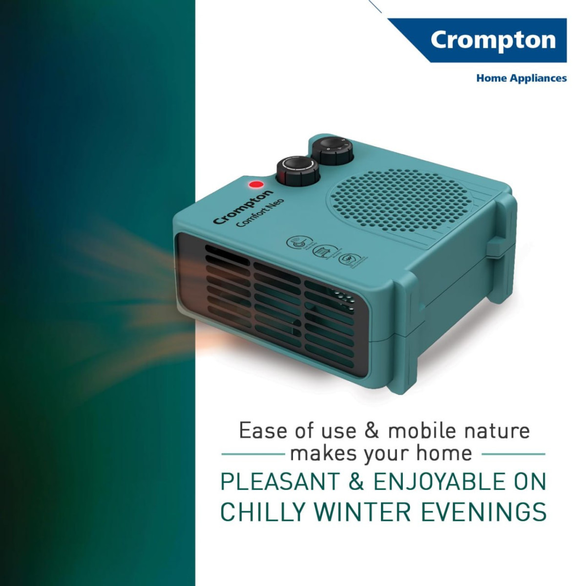 Crompton 2000w Fan Room Heater 1199
