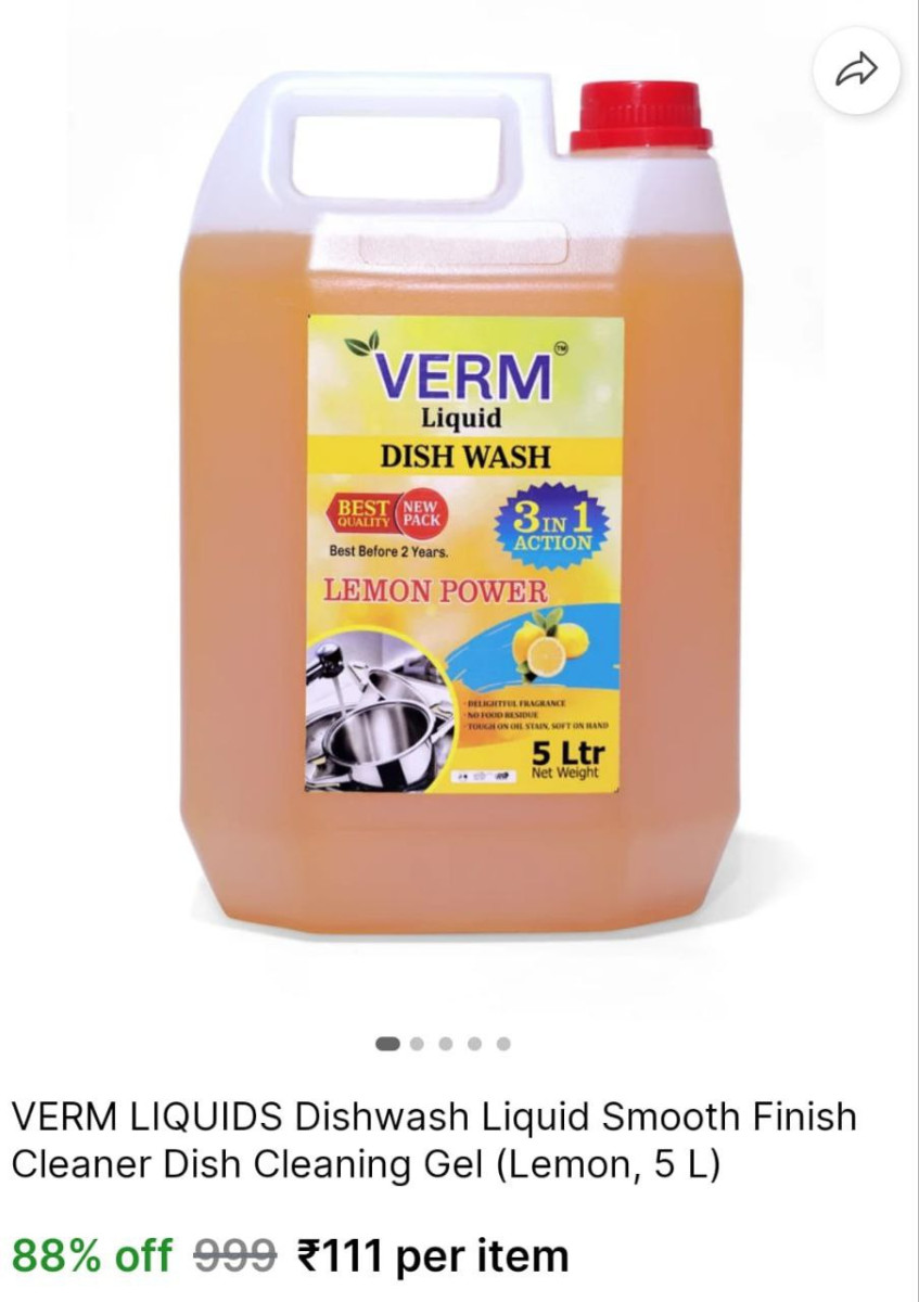 Shopsy Dishwash Liquid 5l 111 Min Buy - 2