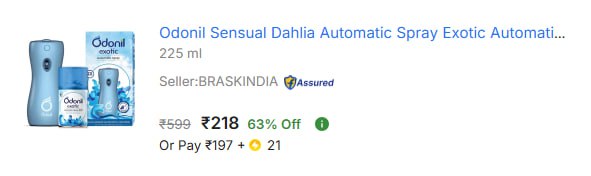 - Odonil Automatic Machine 1 Refill At Rs 218