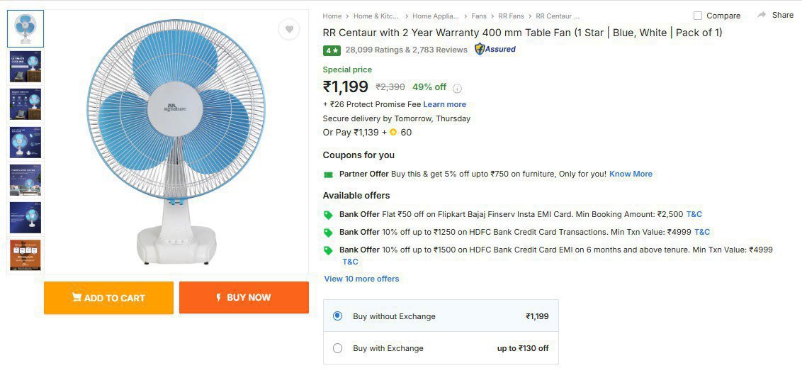 Everyday Cooling Essentials1199 2499 1899 2299 2699 1899 2099 1999 1699 139