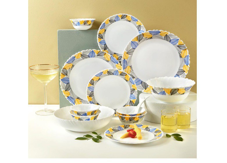 Larah By Borosil Silk Series Kora Opalware Dinner Setdeal 1699