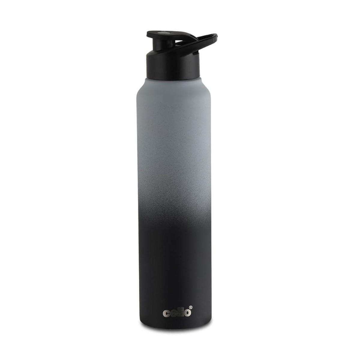 Cello Aqua Pro Max 1000 Stainless Steel Water Bottle 1000ml Black Grey 251