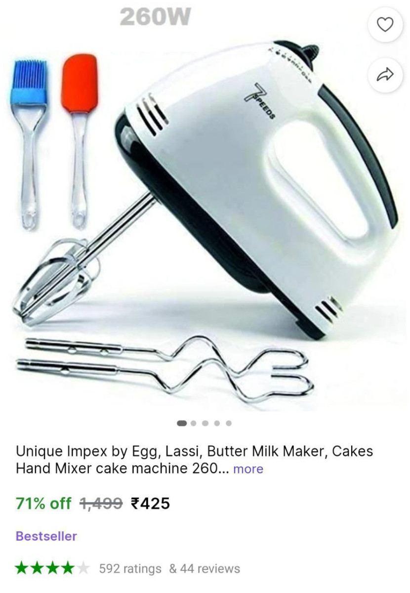 W Electric Hand Blender 425