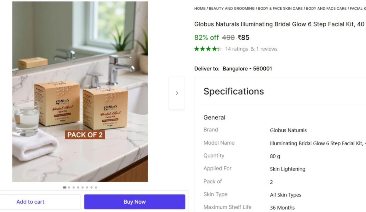 Pack Of 2 Facial Kit 85 More Deals Click Here Must Read