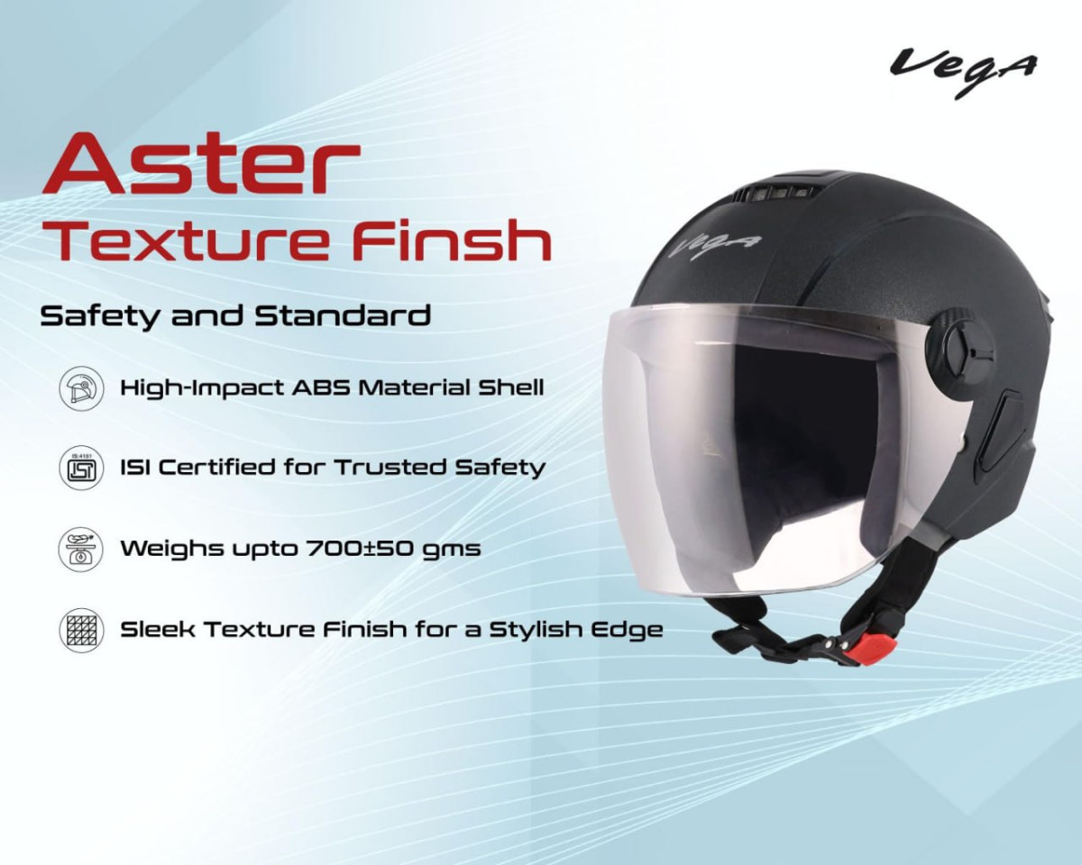 Vega Aster Black Helmet-m 623