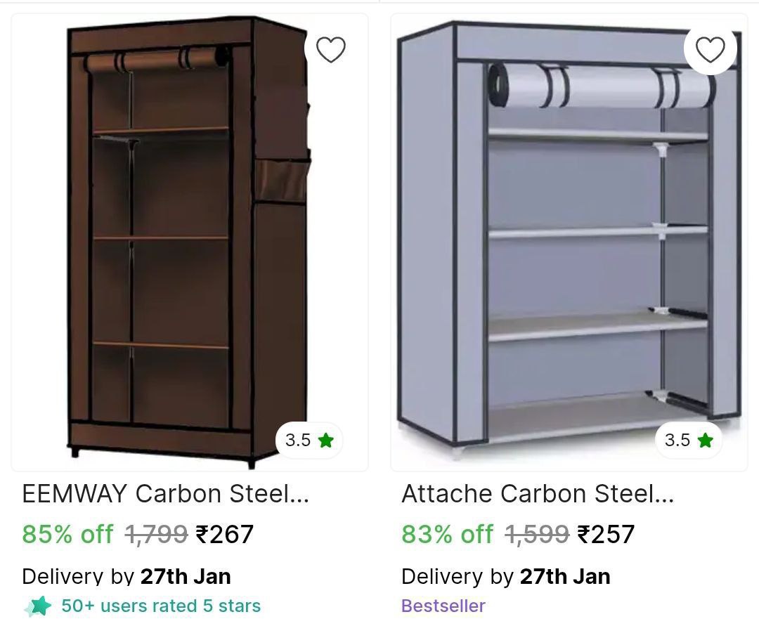 Collapsible Wardrobe Starts From 257