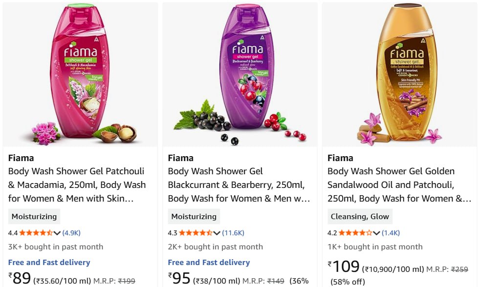 Branded Body Wash Starts 89 Fiama Palmolive Dettol More