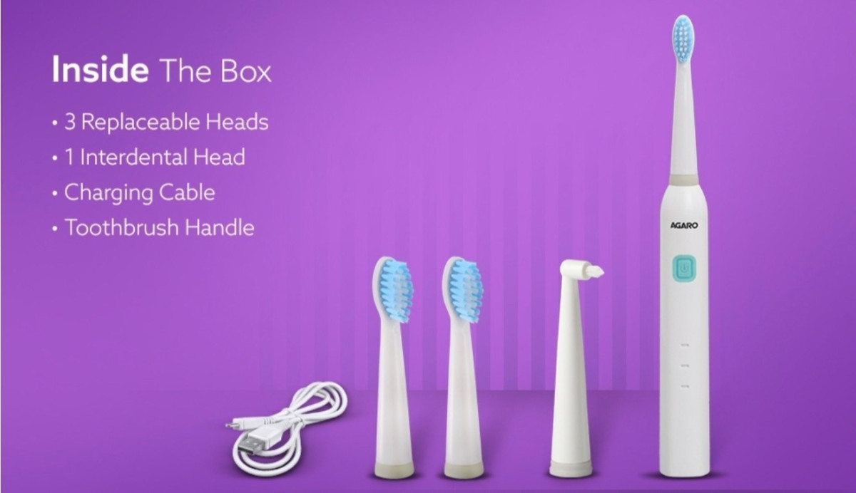 Agaro Electric Toothbrush At 732 3 Head 1 Interdental Head More Deals Click