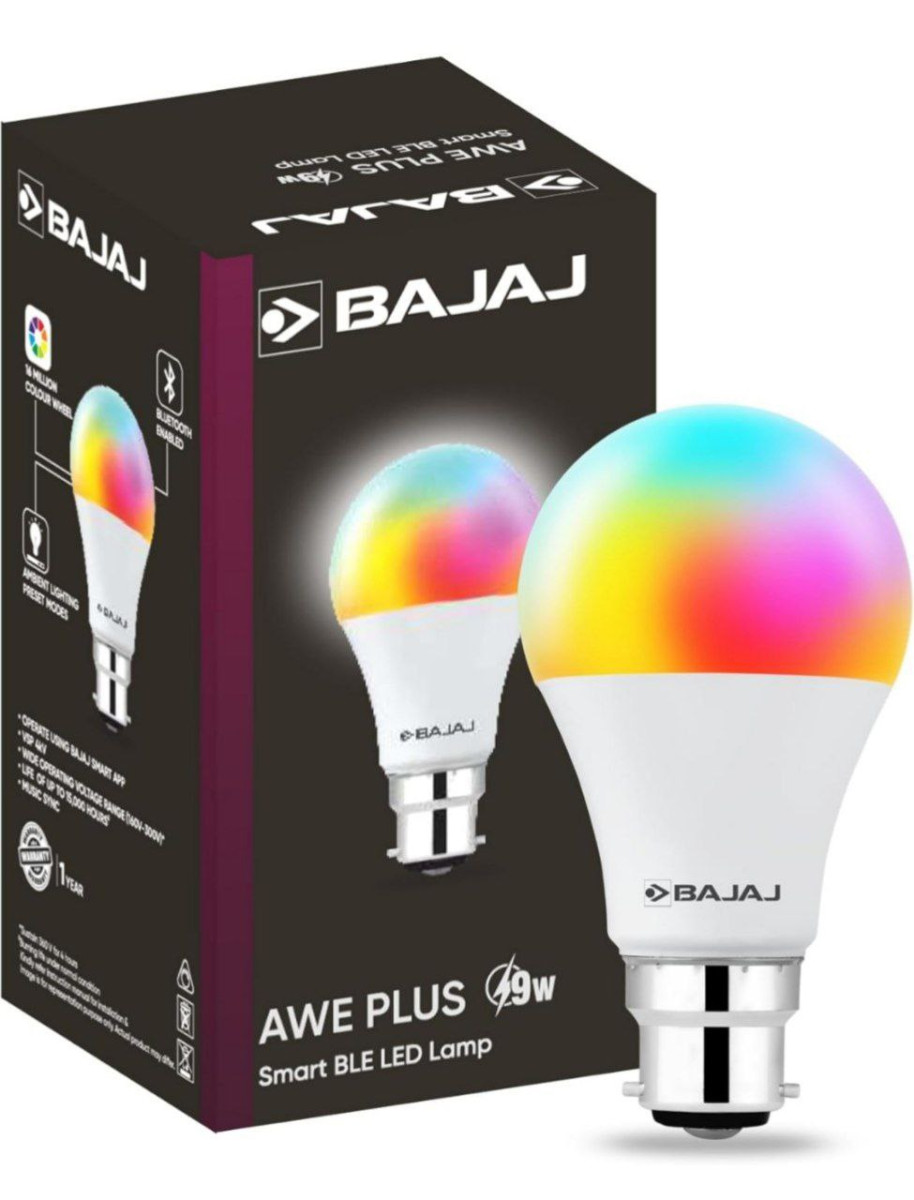 Bajaj 9w Smart Led Bulb Bluetooth Enabled B22d 299