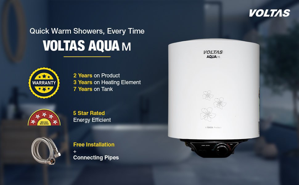 Voltas Aquam 5-star 25l Storage Water Heater At 6680